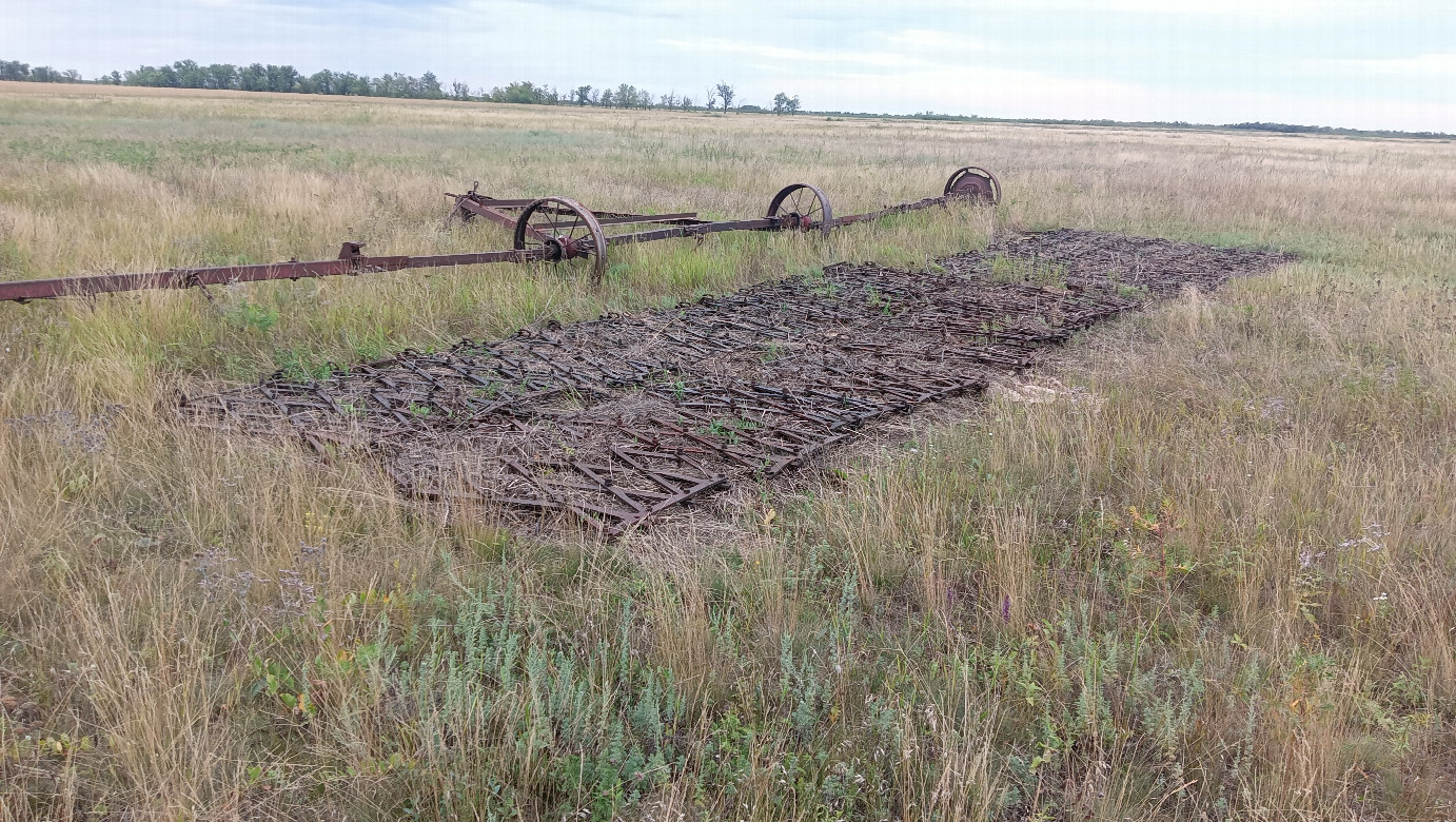 Abandoned harrow