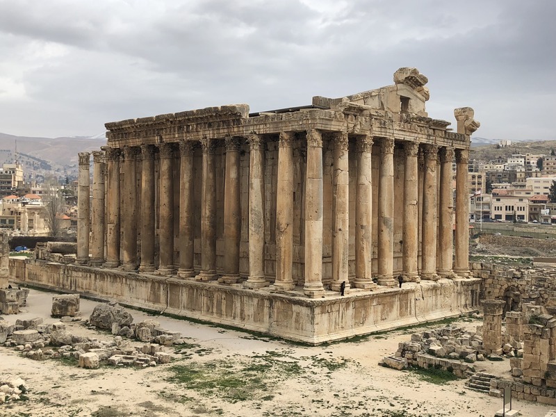 Bacchus Temple in Baalbek.