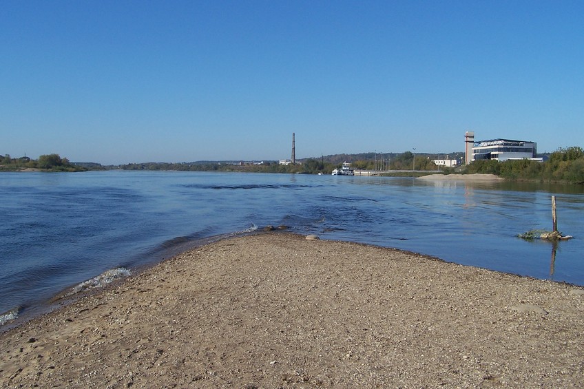 The confluence of the Nemunas (Niemen) and Neris (Wilia) rivers in Kaunas (Kowno)