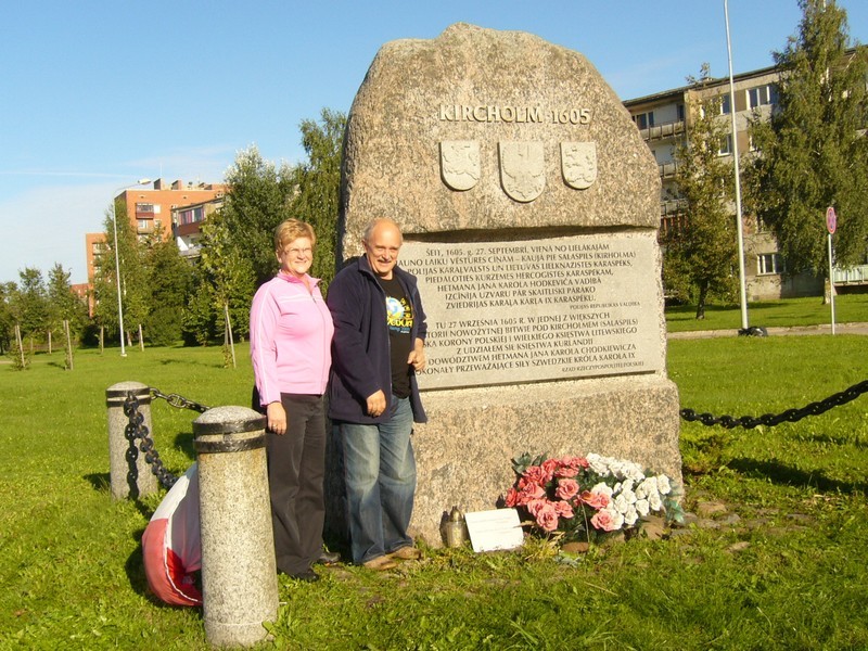 A monument of Salaspils (Kircholm) battle - Pomnik bitwy pod Salaspils (Kircholmem)