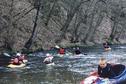 #8: Canoes on river Clerve with grandson Yvo (insert)