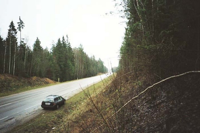 The road E22 near the CP