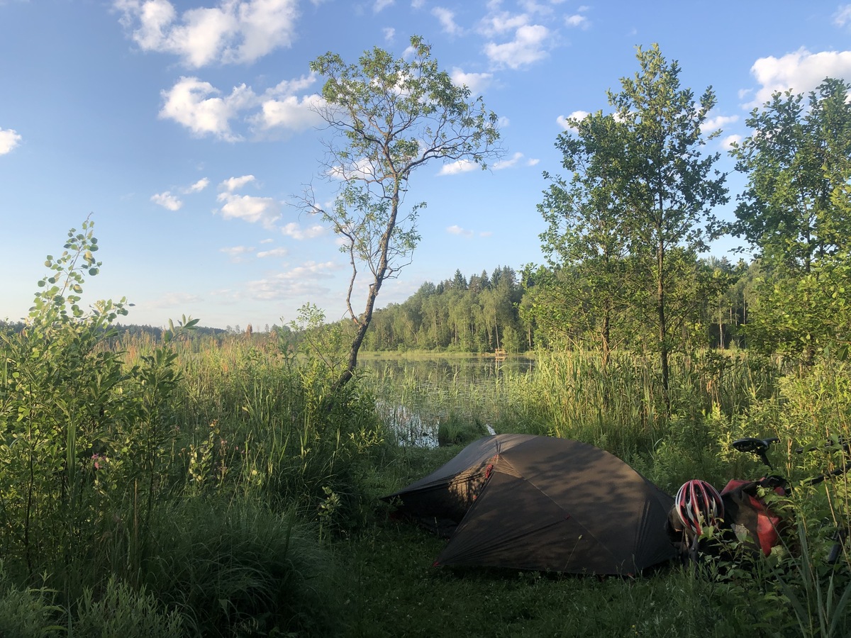 Camping at Lake Spanderu Ezers