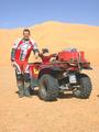#5: Andrea Faggian and his ATV Kawasaki 700 toward north