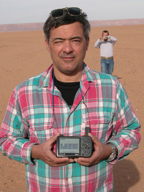Massimo with the GPS receiver