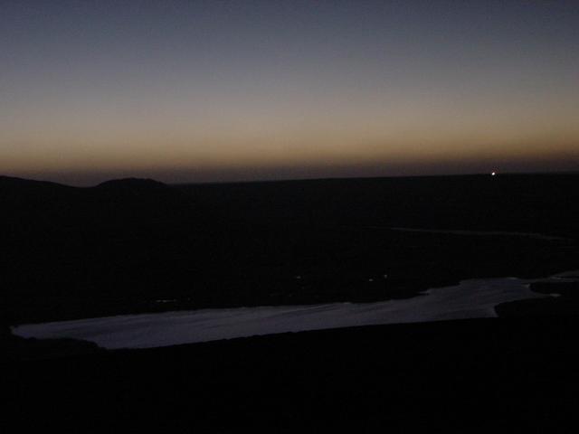 The landscape during the eclipse