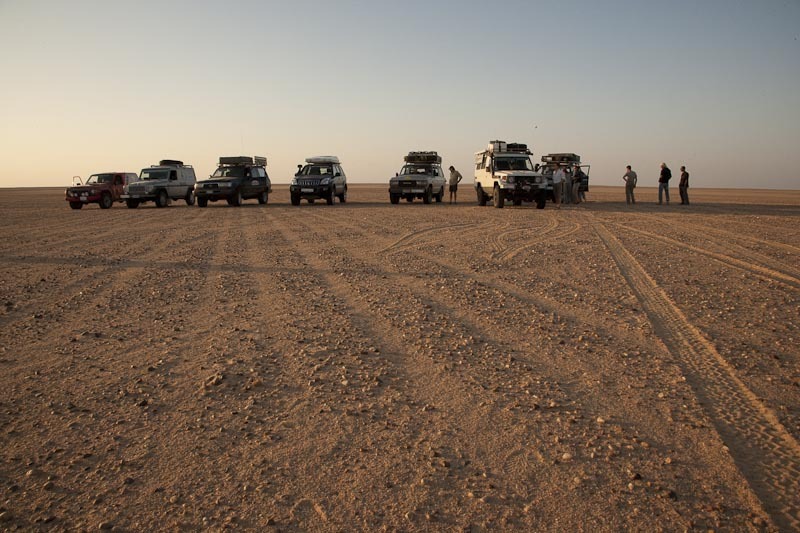 The North View and the cars of our group