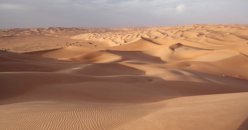 Breathtaking view from the camp dune