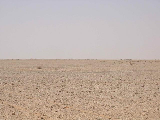 View to the SW with the old grave and Misallā in the distance