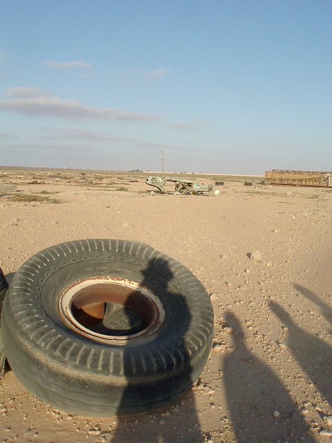 Looking east from site over more debris