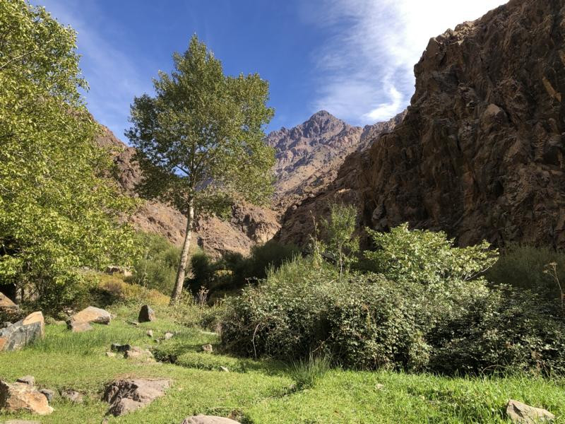 Tal mit CP - View into the valley with the CP