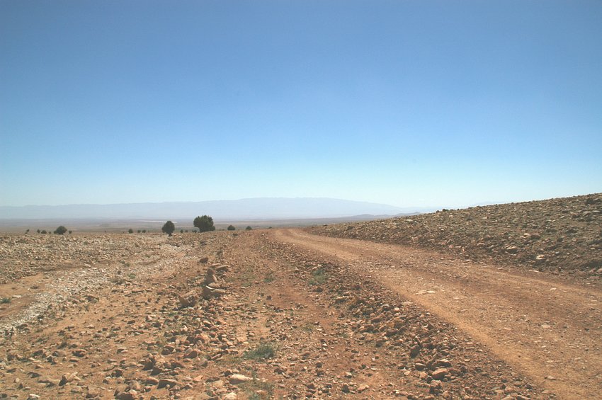 Road to the confluence point