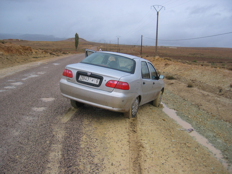 The car is bogged