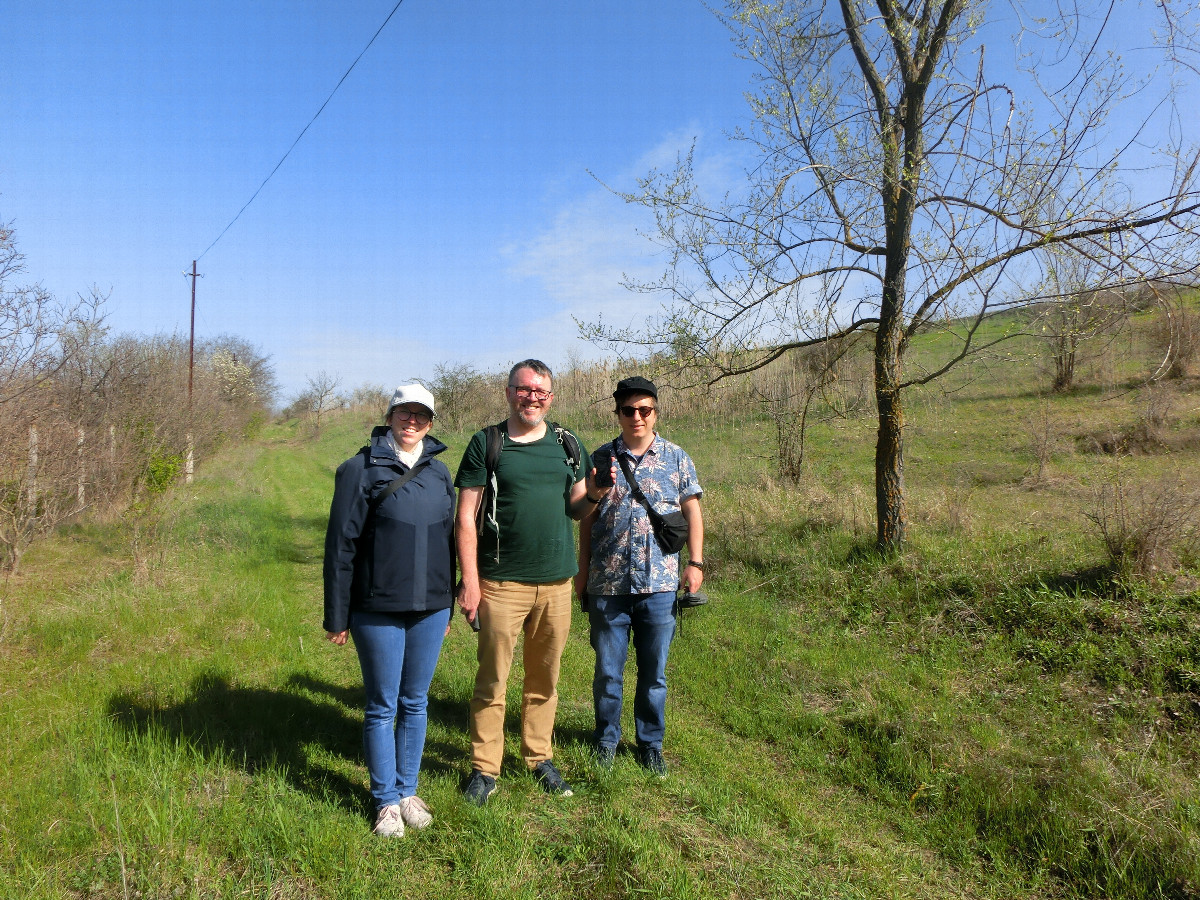 Magdalena, Jonas und Mario am Punkt - Magdalena, Jonas and Mario at N47E29