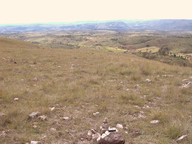 From confluence point, facing N