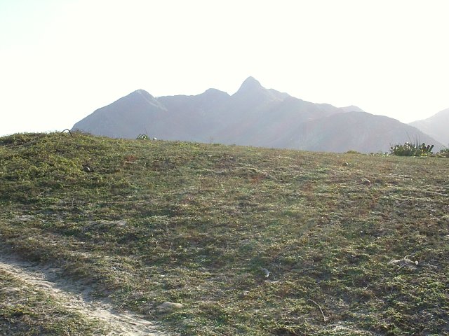 Saint Louis peak (594 m) west of point