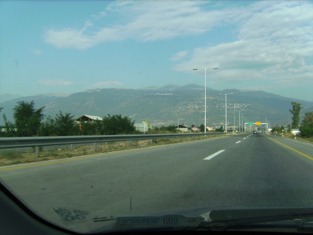 Kurz vor Ausfahrt Tetovo - Short before exit Tetovo