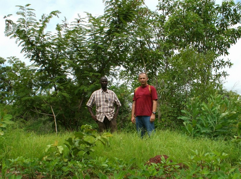 Me and my driver, Diakité, on the spot