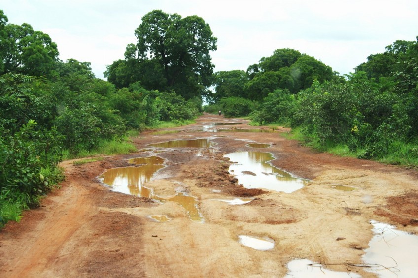 The track between Ouéléssébougou and Mpiébougou
