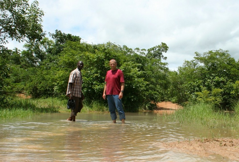 Crossing the river