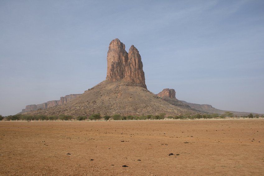 Hombori Mountains along the confluence track