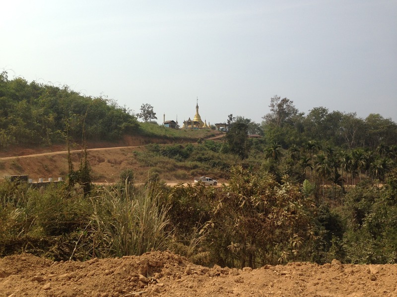 A temple along the way near Myitta