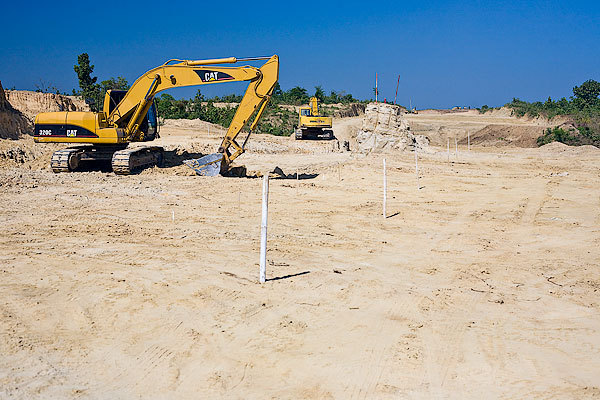 The Asian Highway under construction