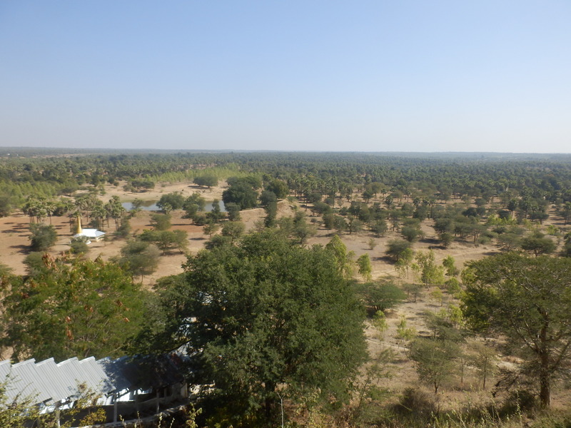 View from hilltop towards the Confluence