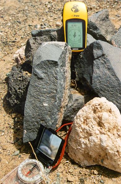 Rock cairn at spot