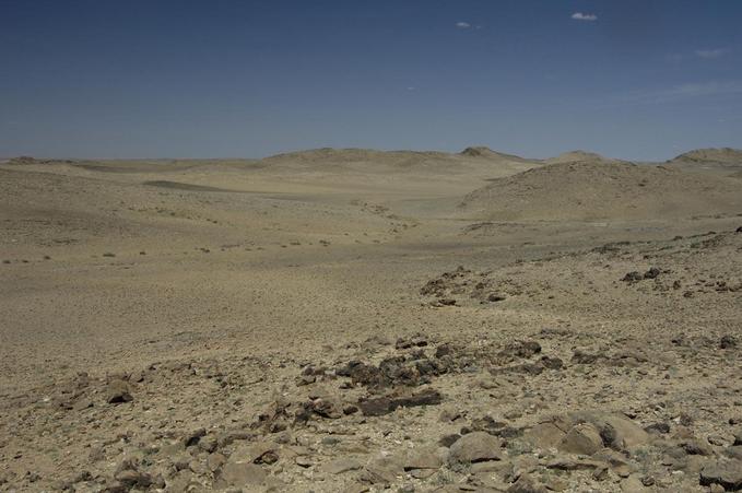 View NE to the confluence from 50m away.