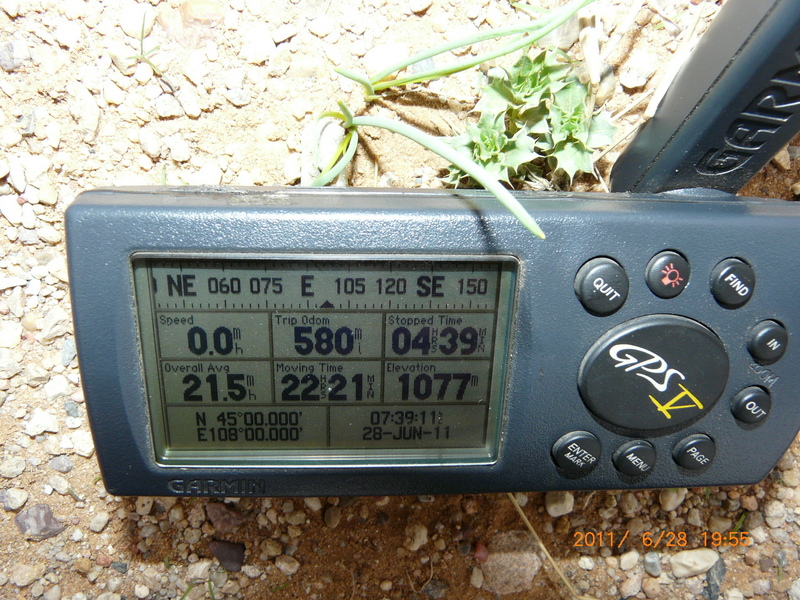 GPS reading