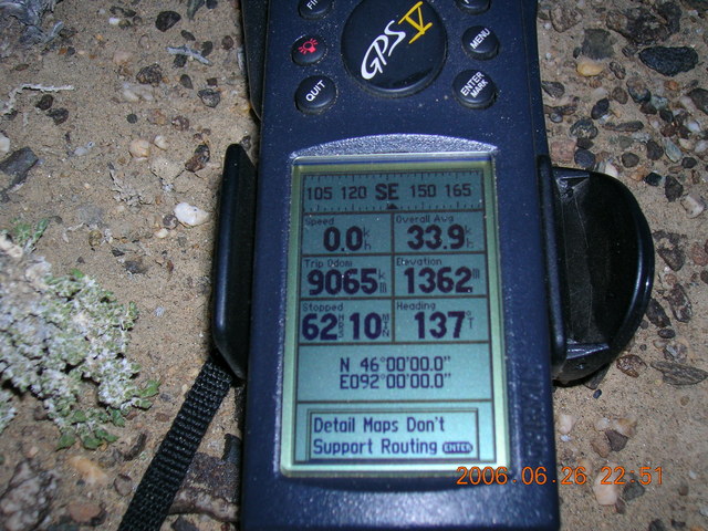 GPS reading