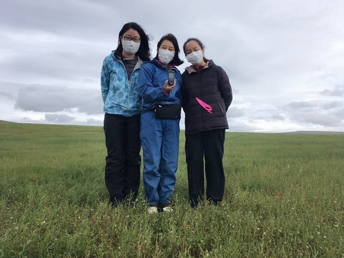 Three of us from Tsukuba University, Japan