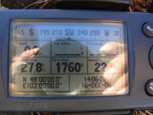 GPS reading