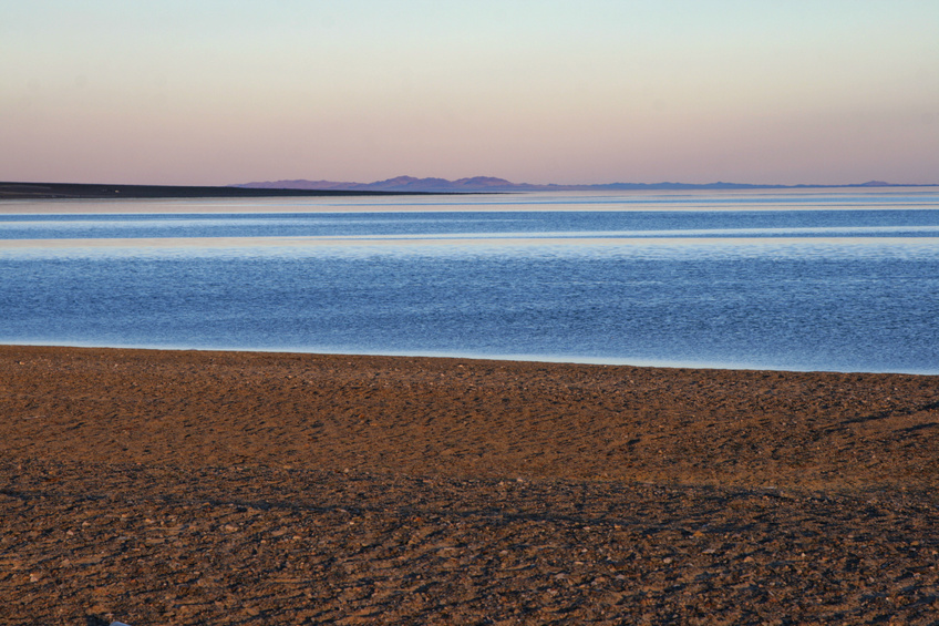 Sunset over Lake Khyargas Nuur 