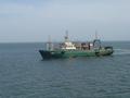 #3: The Russian trawler "GREEN", approaching our ship at the Confluence