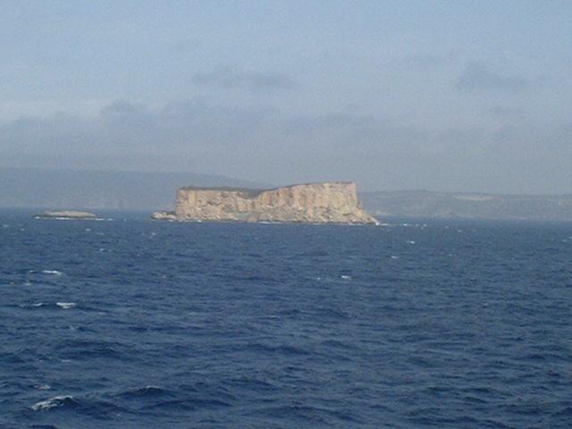 The small rock of Filfla SW of Malta