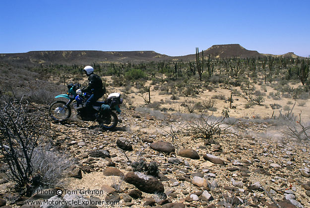 Riding overland - returning back to road