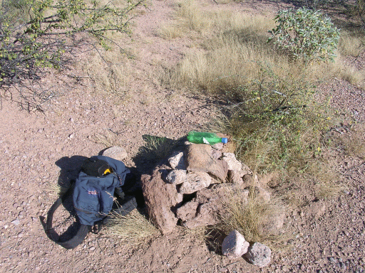 Cairn at confluence