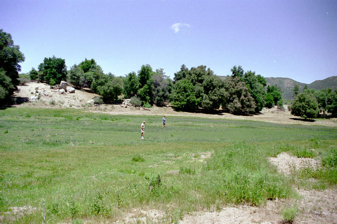 View to west from car (finding 'exact' spot)