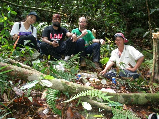 We three and one of the guides