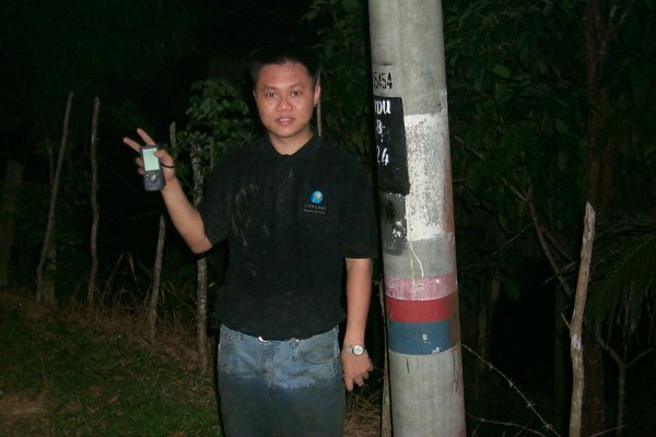 A spectacle-less James manages a victory sign after emerging from the jungle.