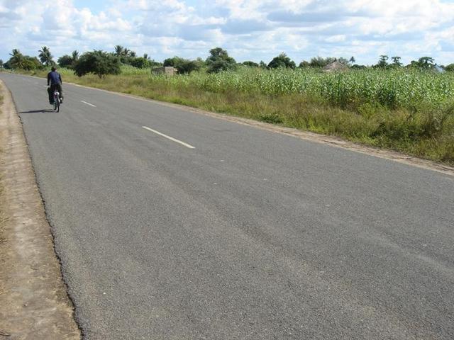 Bicycle travelling West