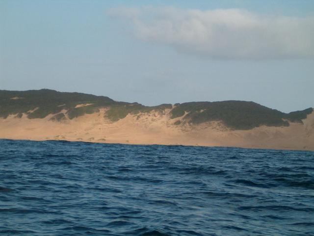 Facing West with Inhaca in the background.