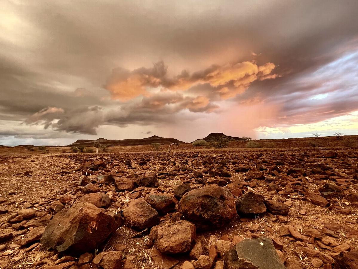 Sunset in the Desert