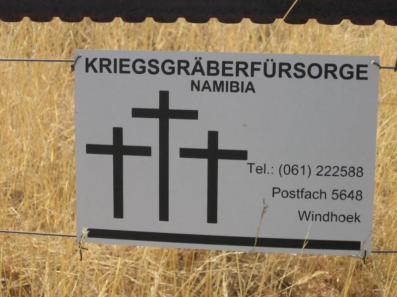 Sign for war graves