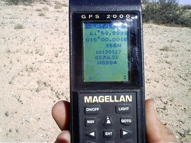 GPS reading