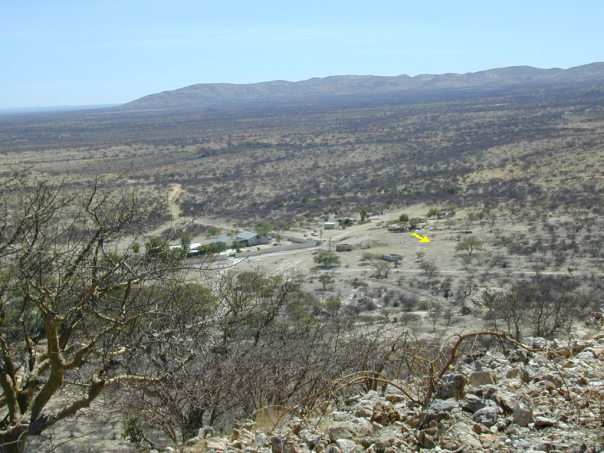 Looking towards the Confluence from a nearby hill