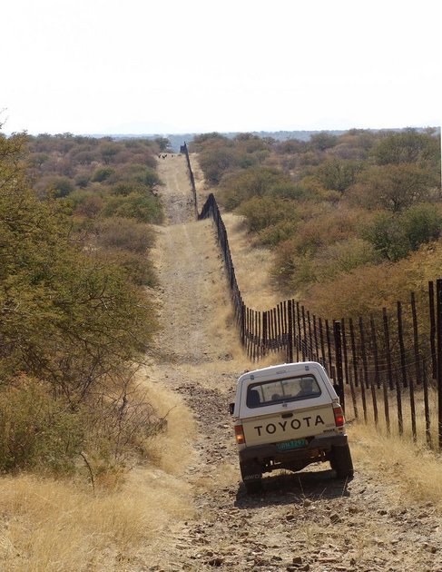 Along the fence towards the Confluence