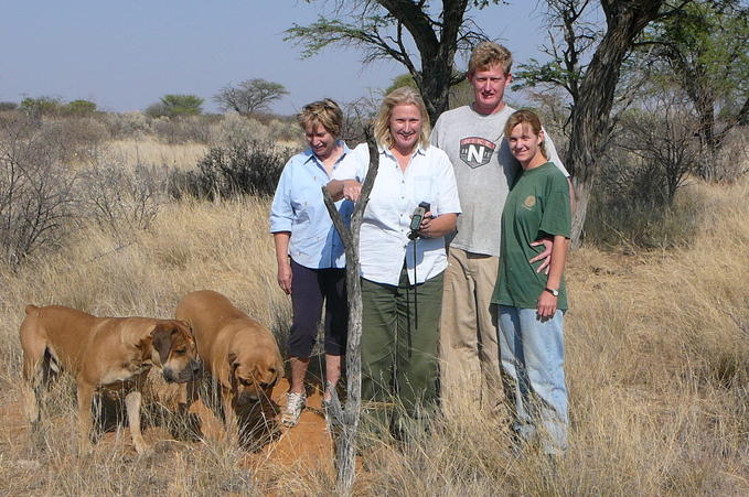 The Mercker family at the Confluence (View north)